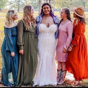 Baltic Born Floor olive green length Dress